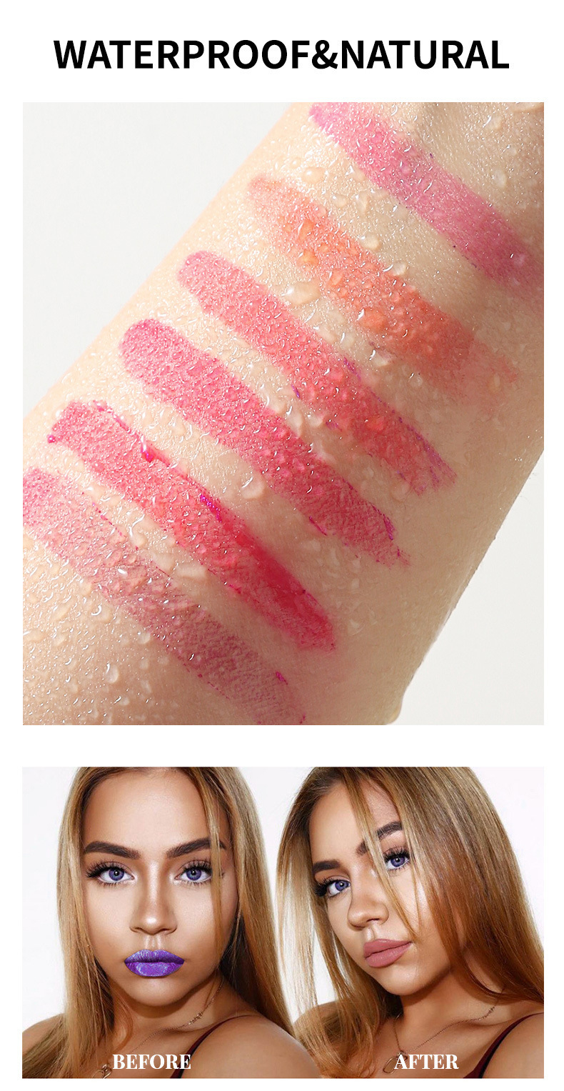 DIMSHOW Peel-off Lip Gloss Matte finish with a base color Lipstick water Peel-off Lip Dye undefined