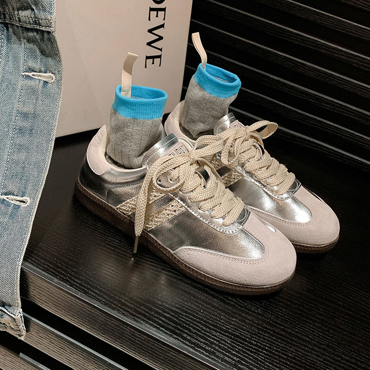 Su Yanxiao, el mismo blogger estándar ~ retro encaje de cuero, zapatos casuales de entrenamiento alemán, zapatos de primavera y otoño.