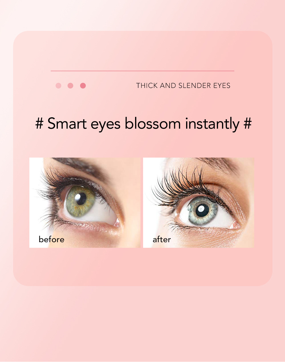Cross-border SHEDOES Kangaroo Mascara: Waterproof, Thick, Long, Curling, Long-lasting, Big Eyes 4D Mascara undefined