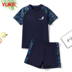 Children's swimsuit boys summer split new medium and large teen boy baby sun protection hot spring swimming suit