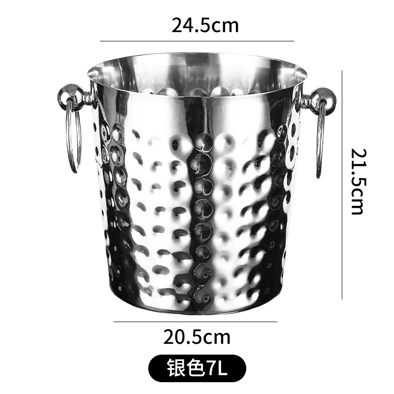 Bar de hielo de acero inoxidable de alto valor de cara bar de champán cerveza comercial vino tinto hogar creativo pequeño hielo bar