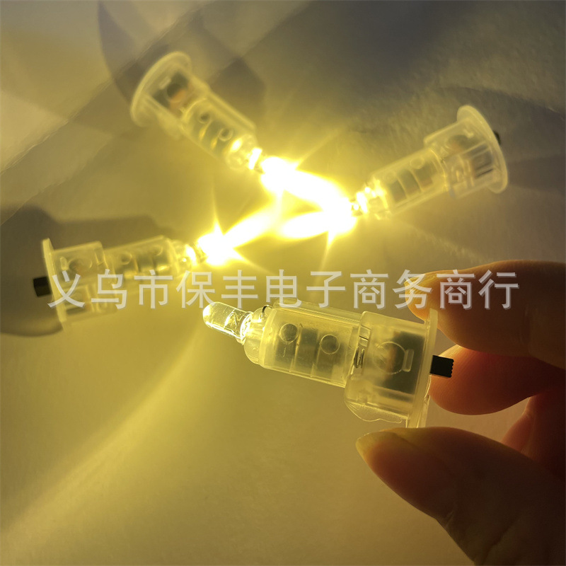 Lantern lamp electronic Wick DIY small light bulb handmade small colored lights Decorative LED lamp accessories luminous button battery lamp