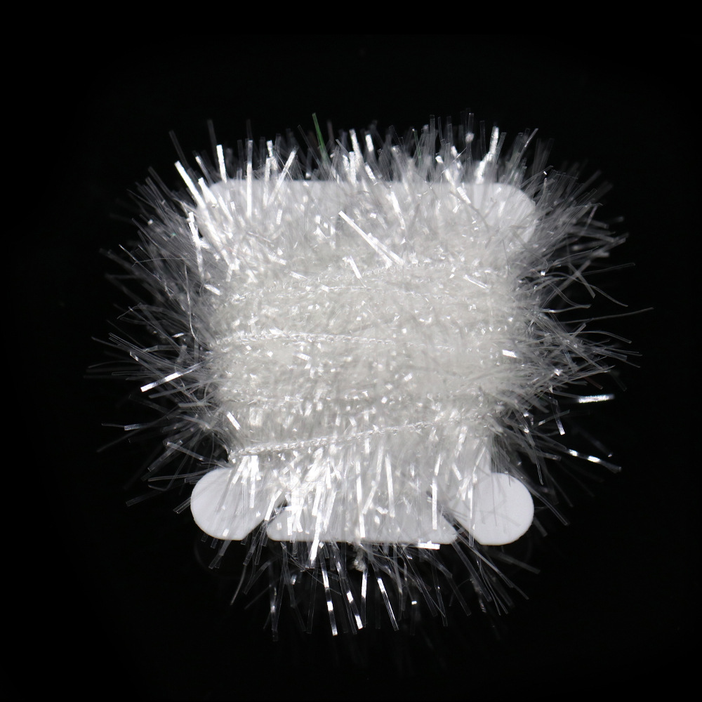 Luyafei mosca cebo material de unión unilateral línea de cristal bajo trucha cinturón decorativo lana gancho cebo línea de unión