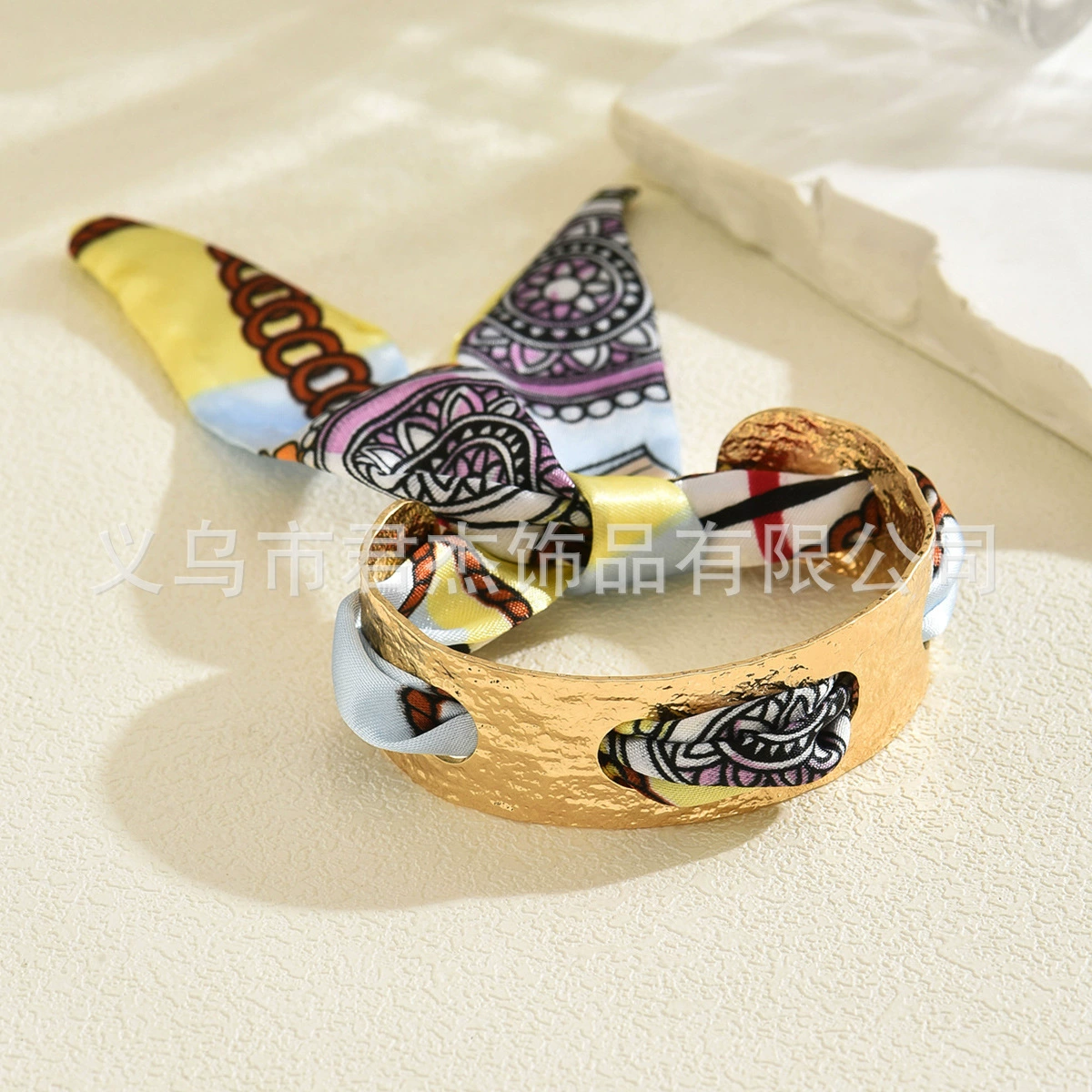 Retro beach golden fashionable women's bracelet, design jewelry, trend of season