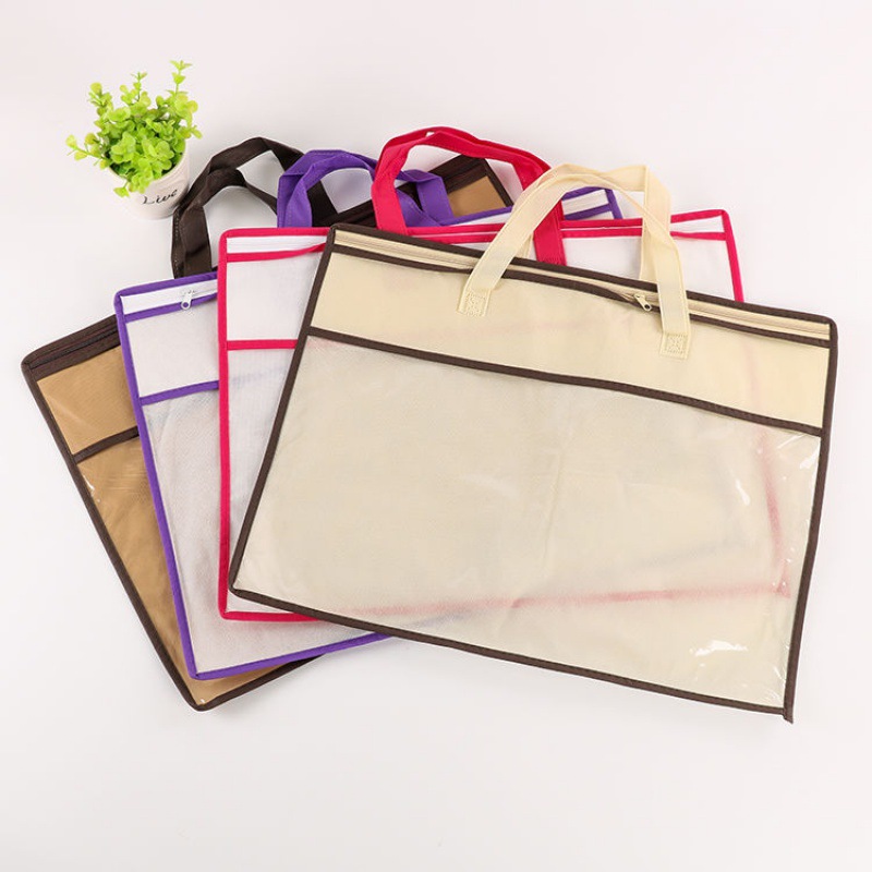 quilt Packaging bag wholesale Non-woven fabric Zipper bag transparent reticule The bed Supplies Shopping bag Imprint logo