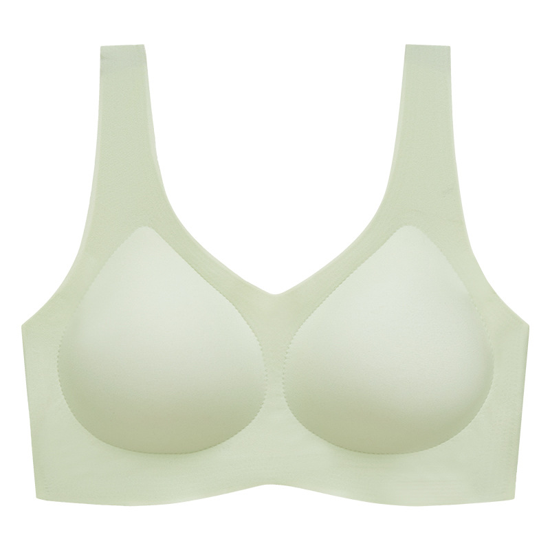 El procesamiento de la fábrica al por mayor pequeño pecho empuja hacia arriba la ropa interior sin costuras de las mujeres completo fijo Delgado inalámbrico deportes belleza espalda sujetador de las mujeres