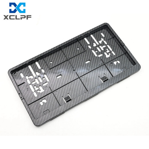 Export European carbon fiber license plate holder European standard license plate holder European plastic license plate frame PP plastic license plate frame