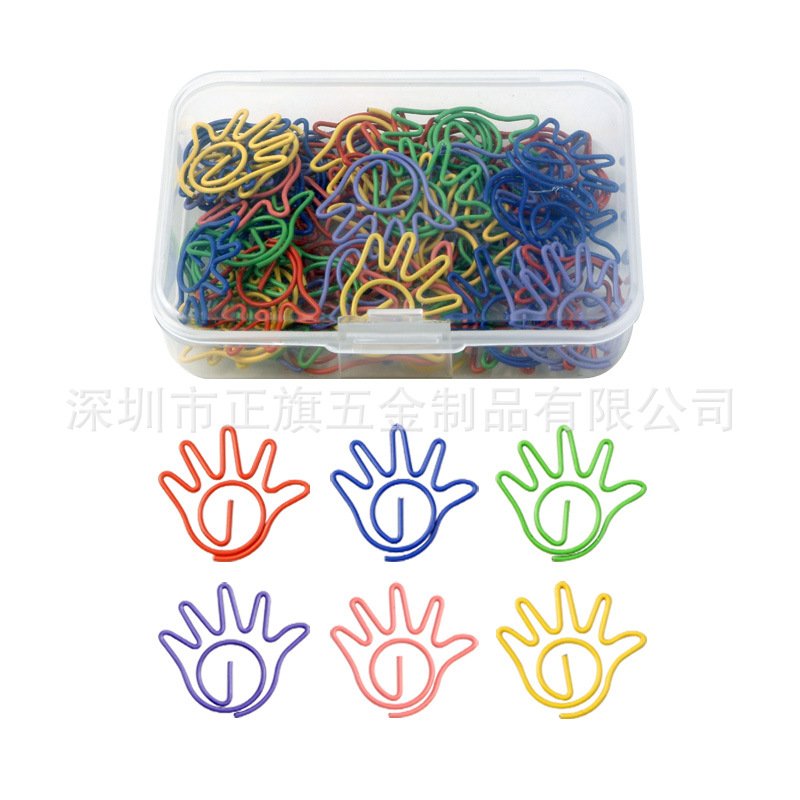 Color transfronterizo metal animal en forma de clip de papel forma creativa clip de papel Oficina marcador titular caja traje