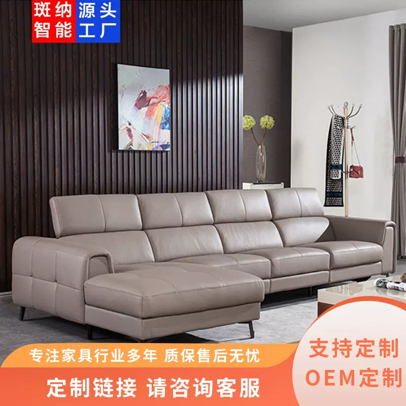 意式简约皮艺沙发客厅智能懒人太空沙发舱小户型组合沙发家具