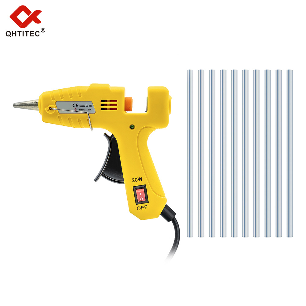 Mini Pistola de Silicona Termofusible 20W Multifuncional para Manualidades Escolares y del Hogar