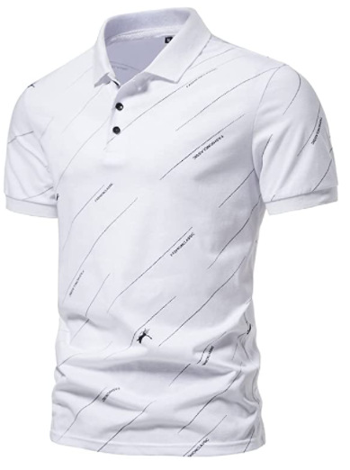[Punto de aguja] 3D impreso camisa de polo nuevo casual de solapa de manga corta de los hombres camisa transfronteriza estación independiente