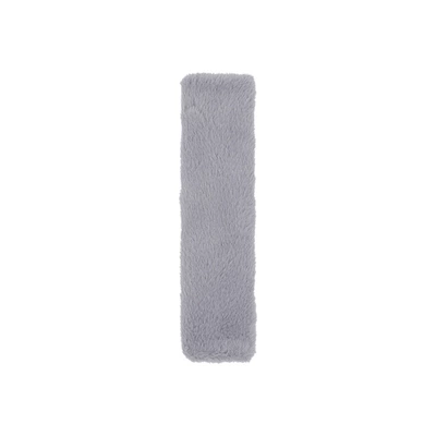 Winter Stuffed Car Shoulder Pads, Seat belt shoulder pad - rabbit-fur-shoulder-pads-gray
