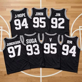 26防弹少年团成员同款篮球背心夏季运动速干BTS粉丝 应援无袖球衣
