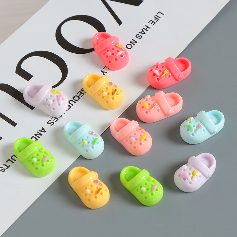 漫画マルチカラースリッパ樹脂アクセサリー diy クリーム接着剤携帯電話ケースヘアピンキーホルダー冷蔵庫マグネット材料卸売|undefined