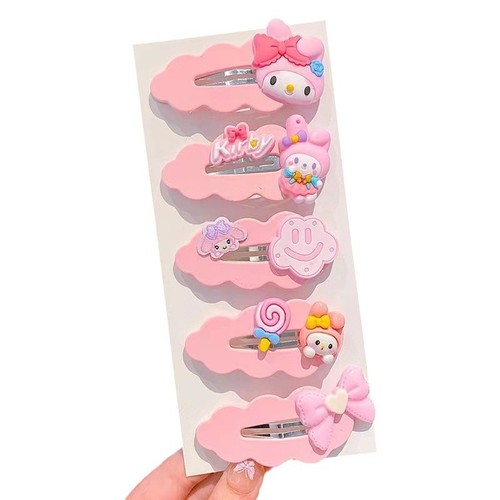 Kuromi cartoon children's hairpin cute bangs broken hairpin hairpin side does not hurt hair bb clip hair accessories stall