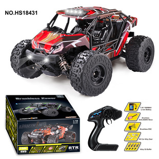 Cross-Border 1: 18 brushless electric remote control four-wheel drive high-speed vehicle full-scale big foot climbing 18431/18432