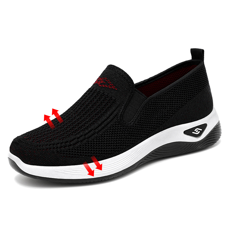 Zapatos de Mujer, Primavera 2026, Nuevo Estilo, Zapatos de Tela Estilo Pekinés, Zapatos Transfronterizos para Mujer, Zapatos para Madres de Mediana Edad y Mayores, Zapatos Planos Sin Cordones image 10