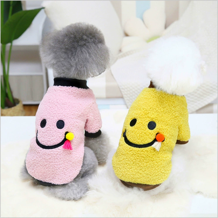 Осенне-зимняя Милая одежда для домашних животных Одежда для щенков Теплая Одежда для собак Pet Happy Two-Leg Fleece Теплый флис Тедди