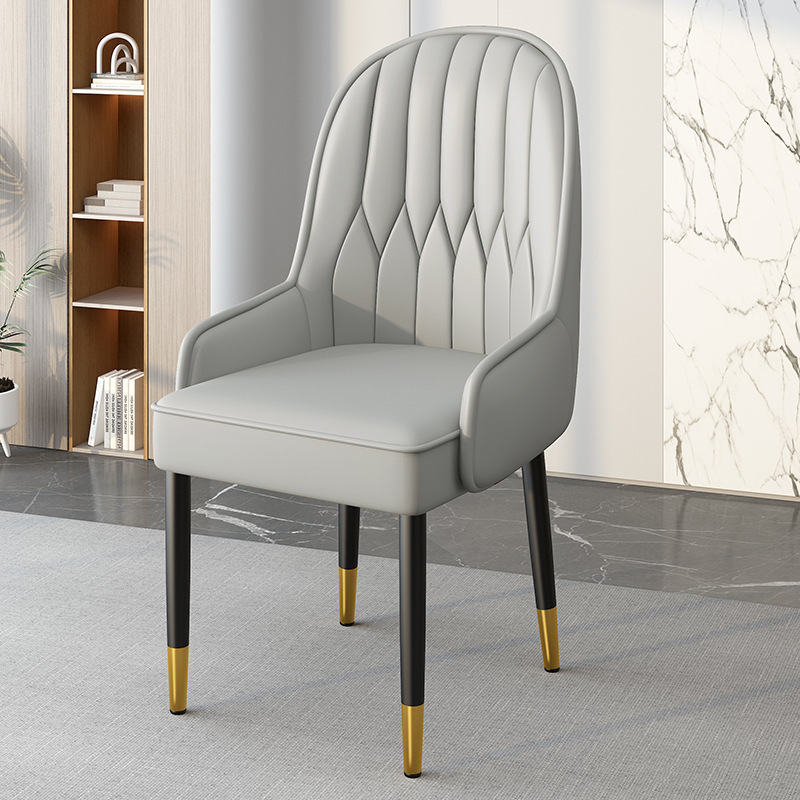 Silla de comedor ligera silla de respaldo de lujo silla de balcón casual simple silla de manicuría de alta calidad silla de alquiler taburete grueso