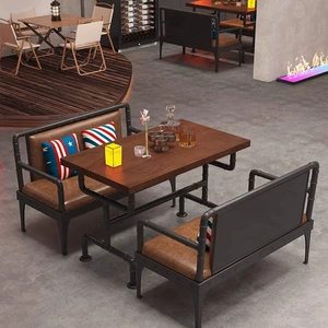 Ресторан промышленного ветра Clear Barcaus Barcut Barbecue Restaurant Bar Dine Table and Stable