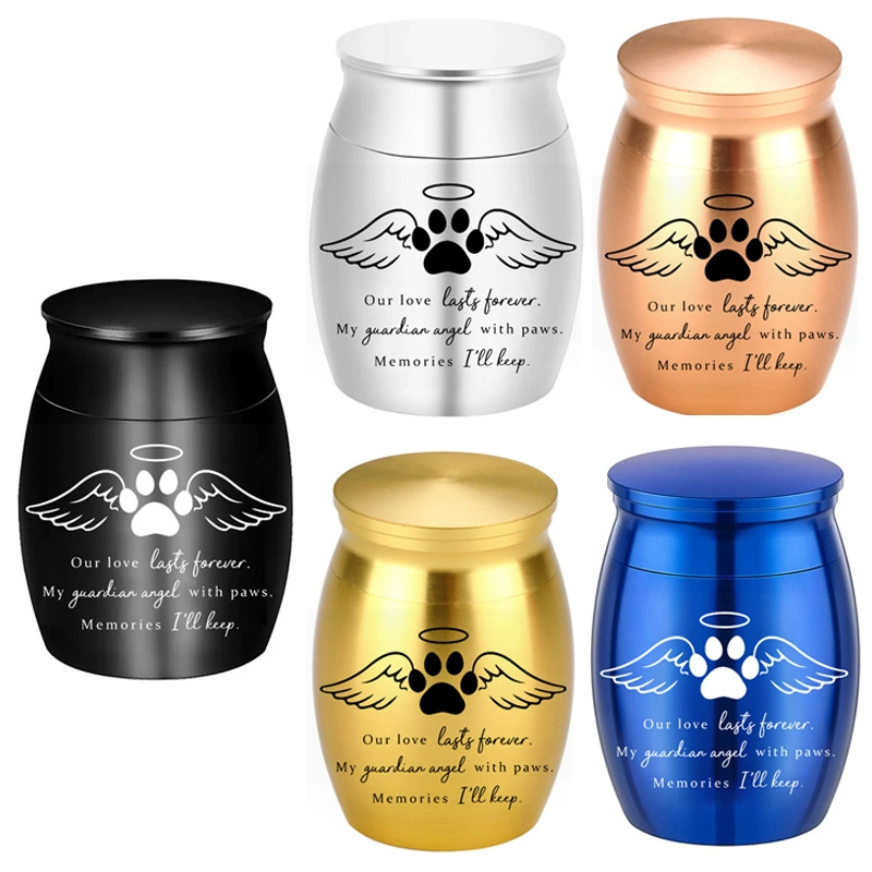 Популярная на AliExpress мини-урна для шерсти питомцев из алюминиевого сплава, открывающаяся для хранения памятных украшений в виде урны для питомца