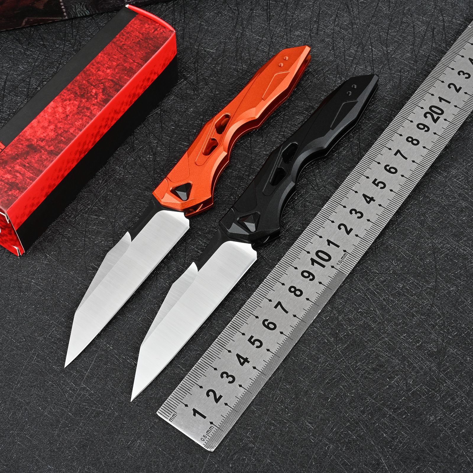 外贸热销卡秀7650铝柄战术刀水果刀防身折叠刀随身猎刀具户外折刀