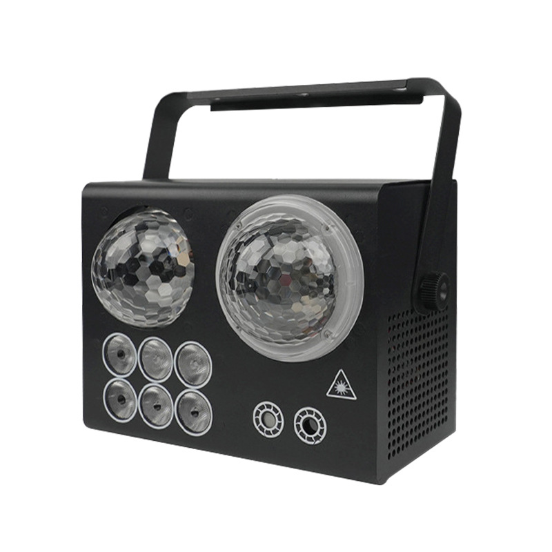 Wenjing transfronterizo nuevo KTV cuatro en uno lámpara láser teñida bungee flash atmósfera lámpara láser