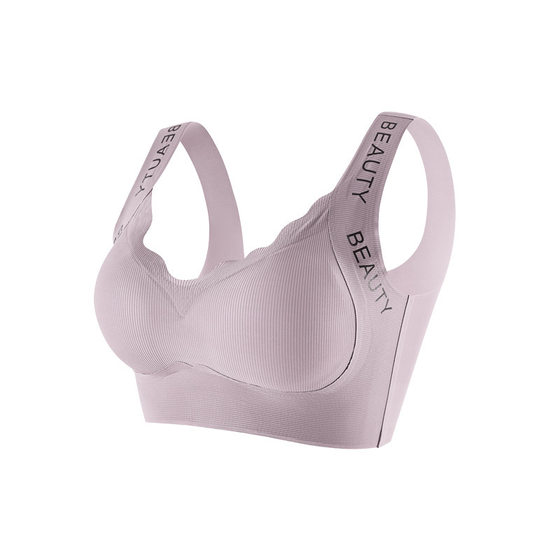 Seamless Underwear Female College Students High School Students Fixed Cup No Steel Ring Sports Anti-Slip Shockproof Puberty Development Vest