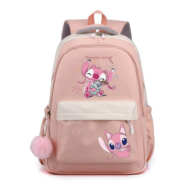 Stitch niños bolso de escuela mochila moda niños mochila de viaje lindo niño niña libro mochila