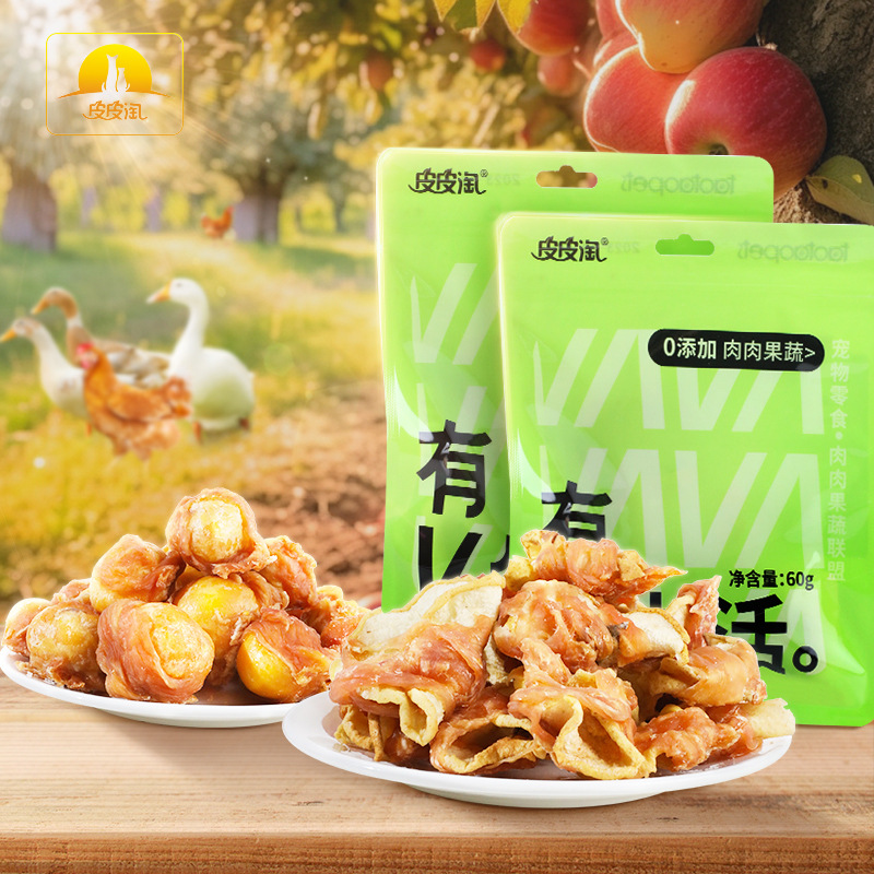 Perro Pollo Pato Fruta Aperitivos para perros Productos para mascotas Pipi Tao Youwei V Life Series Aperitivos para mascotas