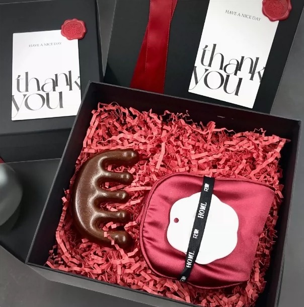 패키지 1 (마사지 빗 + 아이 마스크 + 아로마테라피); 20*18*8cm