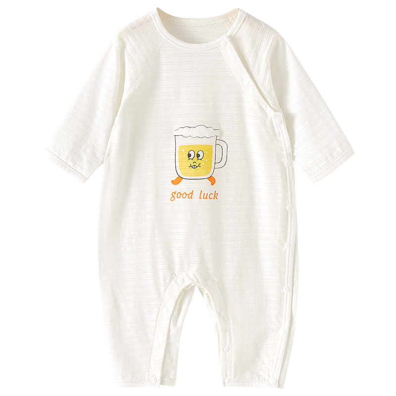 Mono de bebé traje de verano mameluco niño delgado pijamas de manga larga hombres y mujeres mameluco ropa de bebé recién nacido