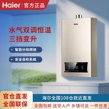 海尔燃气热水器强排式直流变频风机速热厨房变频恒温节能省气K1BW