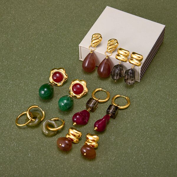 genuine design earrings stainless steel