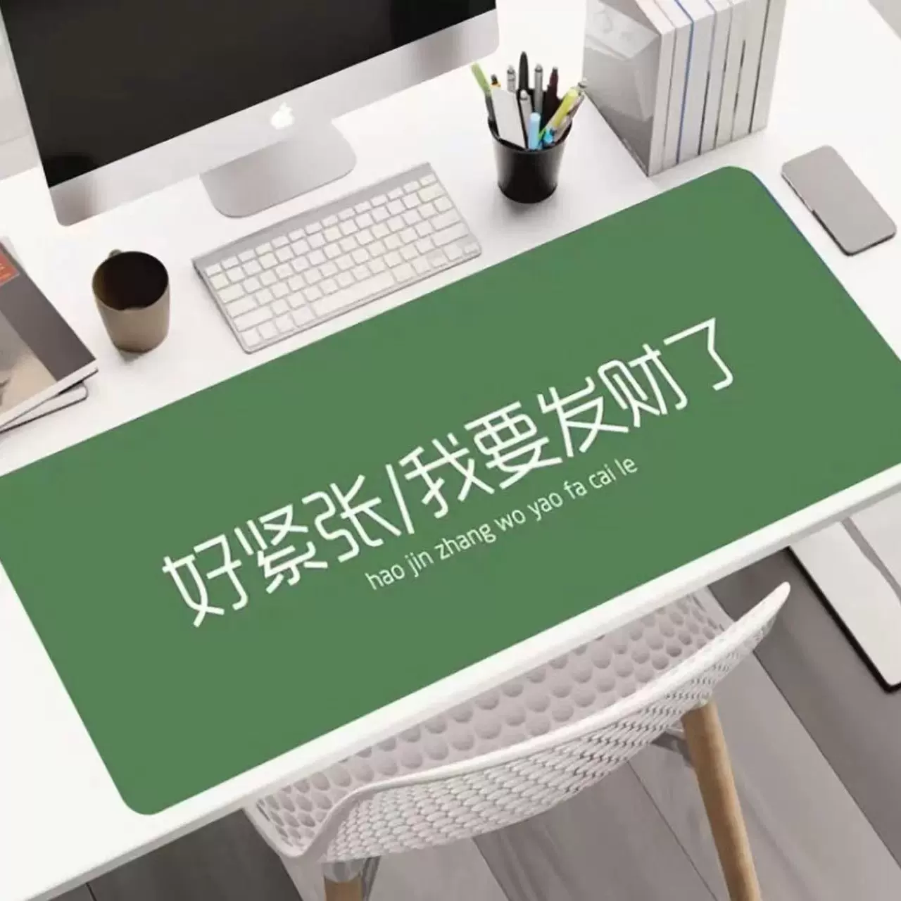 定制办公桌垫排版LOGO印刷图案笔记本电脑超大桌垫皮革鼠标垫厂家