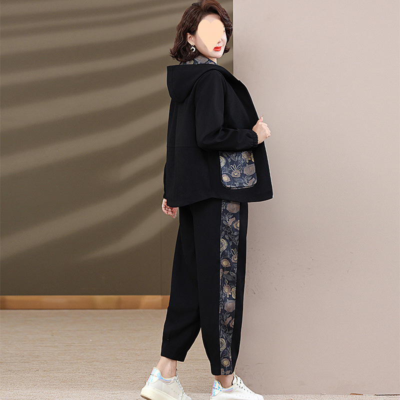 Women's Active Sports Set Spring Autumn Jacket And Trousers Two-piece_voghion.com