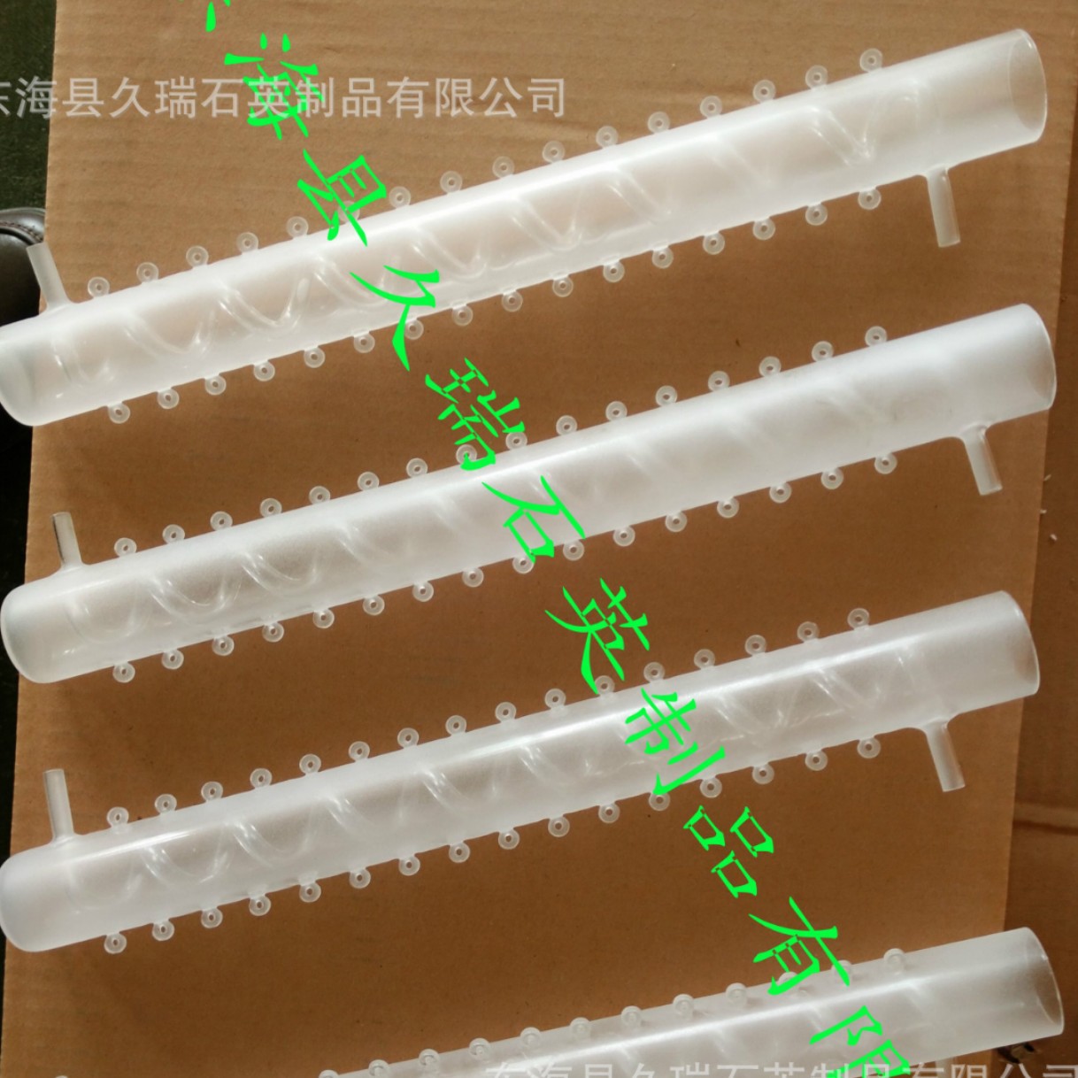 生产提供各种尺寸石英磨砂管石英仪器