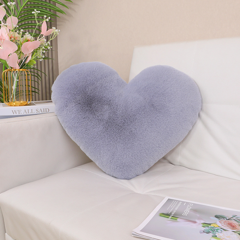 almohada de conejo en forma de corazón comercio exterior transfronterizo inswind hogar sofá cojín de cintura almohada de coche pareja almohada de matrimonio
