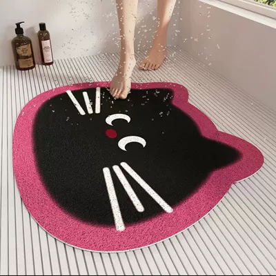 Avtomobil döşəmə paspasları design, dirt-resistant and easy to clean - sweet-little-black-cat-4060cm