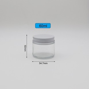 60ml Storage Bottle with Lid Sealed Bottle Childproof Cap Flower Tea Bottle Glass Packaging Bottle