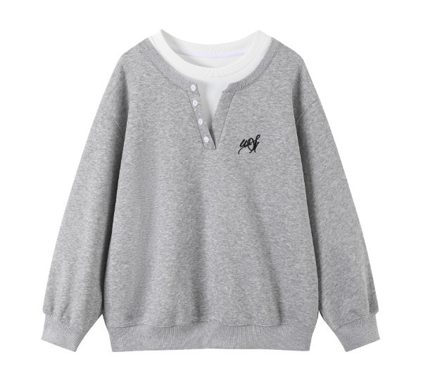 7.20新品 WESTAYON 休闲运动灰色卫衣套装女韩系通勤百搭高级感|undefined