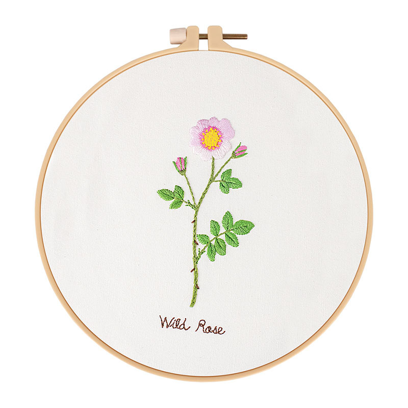 Lavanda flor hoja hermosa DIY material de bordado paquete auto-bordado tela arte nuevos guantes pieza traje de costura