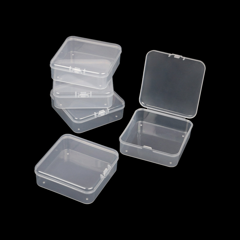 7.5方形高透塑料卡片盒PP盒零配件收纳盒五金饰品渔具辅料包装盒