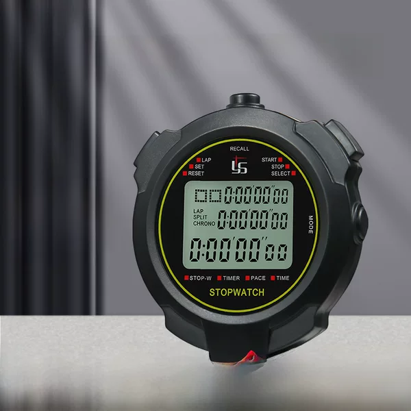 Yishengduo runway stopwatch timer professional training sports fitness referee students swimming running competition code table