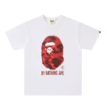 Camouflage letter ape head white and red