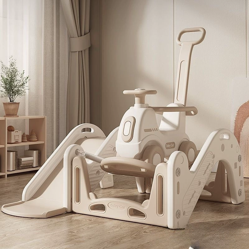 Деревянная лошадь, детский сундук с сокровищами, батут, качалка, горка, два в одном, подарок на один год, игрушка для ребенка, двойной самокат с защитой от падения