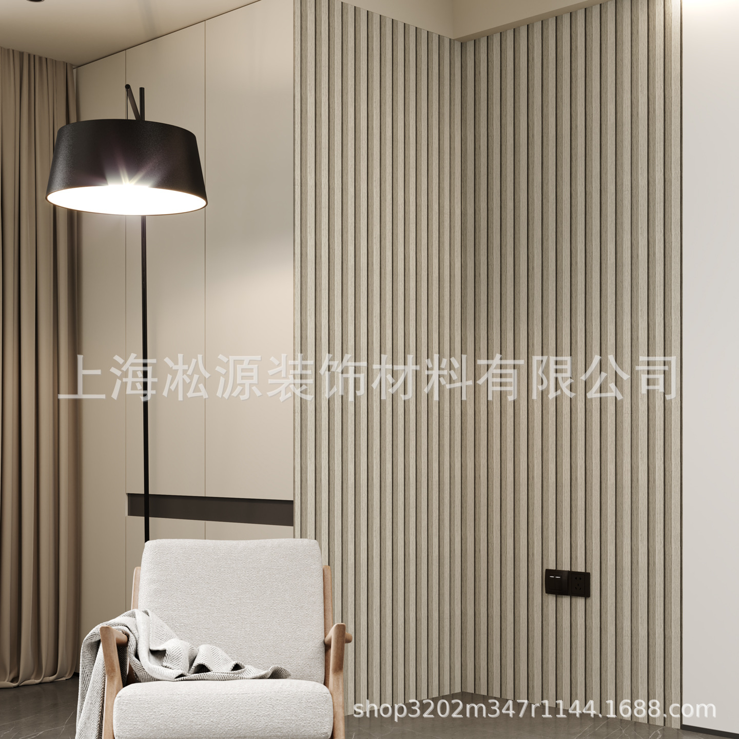 Diseño de pared de comercio exterior transfronterizo autoadhesivo imitación de madera de rejilla antihumedad dormitorio sala de estar pared de fondo pegatinas autoadhesivas
