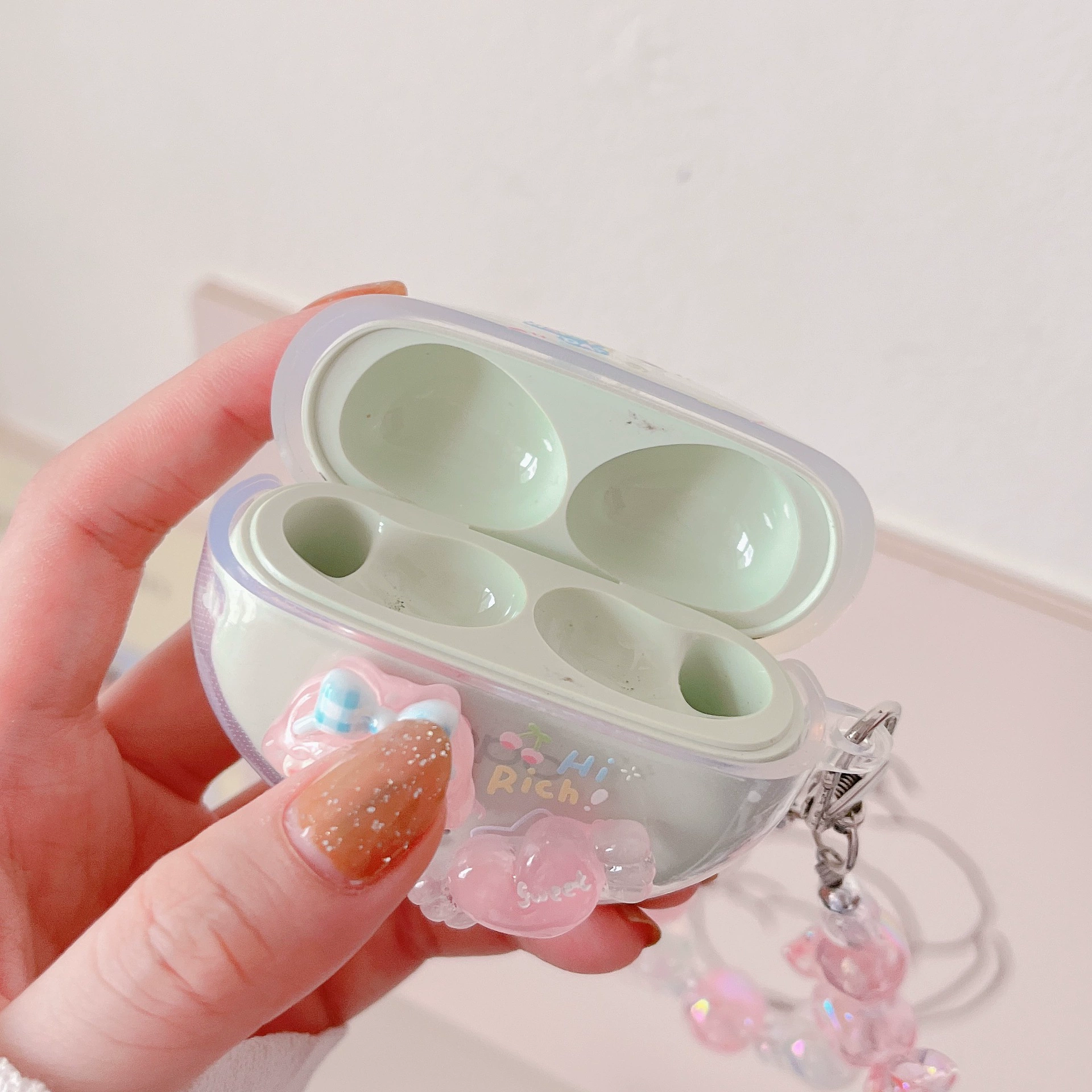 Оppo, совместимый мультяшный наушник, кукла, беспроводной подвес, браслет, DIY, bluetooth