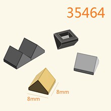 ��50���𶩡�35464 1x1˫��б��שС������ľ ƴװDIY�������MOC