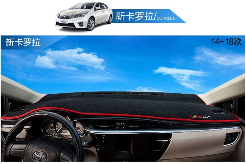 Suitable for Toyota Corolla, Rav4, Wildlander, and Frontlander Dashboard Sunshade Mat, Center Console Sun Protection, Heat Insulation, and Sunshade